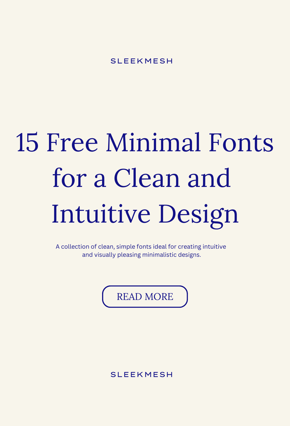 15 Free Minimal Fonts for a Clean and Intuitive Design