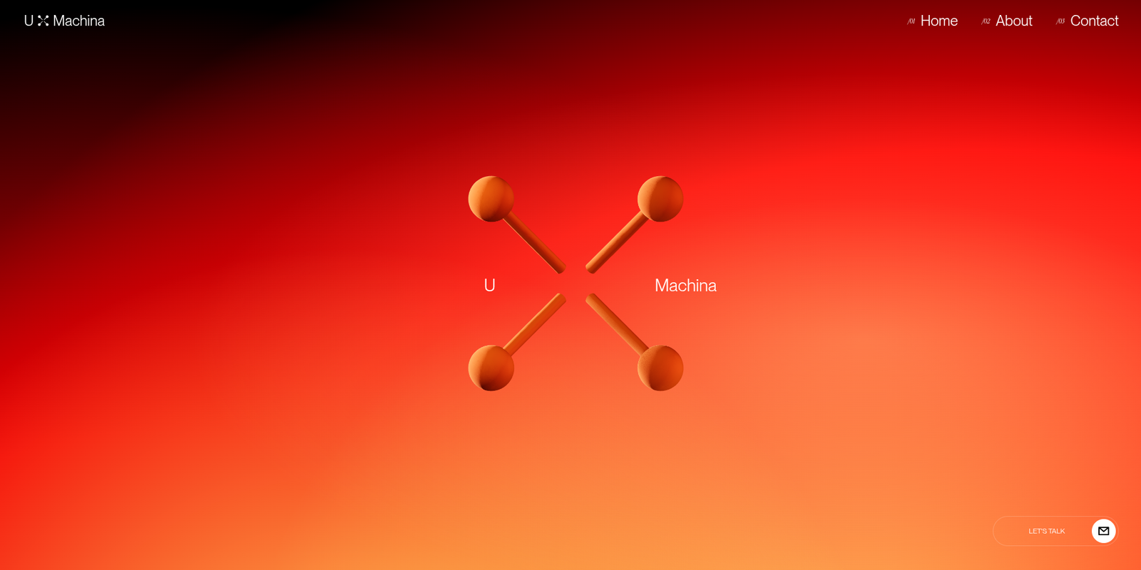 UX Machina hero section