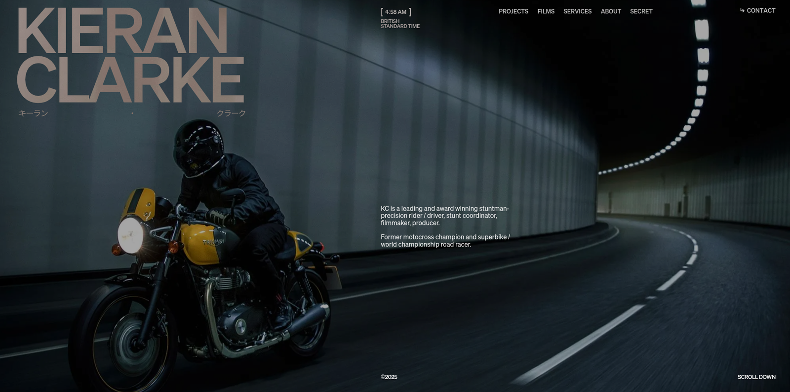 Kieran Clarke hero section